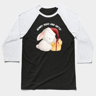 Bunny Hugs and Gifts! Christmas humor Baseball T-Shirt